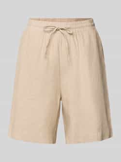 FREE QUENT Relaxed fit linnen bermuda met tunnelkoord model 'Lava'