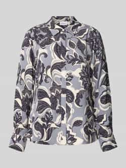 Comma Overhemdblouse met blinde knoopsluiting