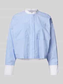 MAX&Co. Relaxed fit overhemdblouse met opstaande kraag model 'CALA'