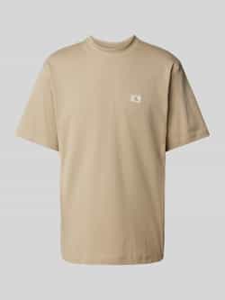 CALVIN KLEIN Heren Polo's & T-shirts Woven Label Relaxed Tee Beige