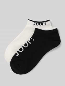 JOOP! Collection Sneakersokken in een set van 2 paar met logodetails