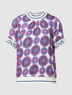 Emily Van den Bergh Blouseshirt van viscose met all-over motief