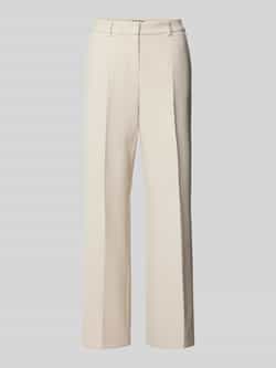 SEDUCTIVE Straight leg stoffen broek met persplooien model 'LUCA'