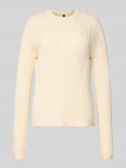 Pieces Regular fit gebreide pullover van viscosemix model 'FIA'