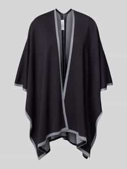 Comma Poncho met opengewerkte voorkant