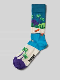 Happy Socks Sokken met motiefstitching model 'Peace'