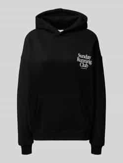ANOTHER COTTON LAB Hoodie van Escorial-wol met statementprint