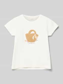 Name it T-shirt met motiefstitching model 'HATTIE'