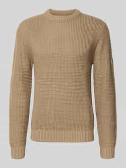 Jack & jones Gebreide pullover met ribboorden model 'LINK'