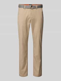 MCNEAL Slim fit pantalon met riem