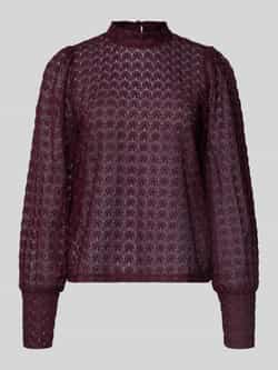 Vero Moda Regular fit kanten blouse met ronde hals model 'BECCA'