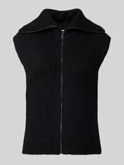 S.Oliver BLACK LABEL Slim fit mouwloos vest van een mix van alpaca en wol