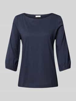 S.Oliver RED LABEL T-shirt van zuiver katoen met boothals en 3 4-mouwen