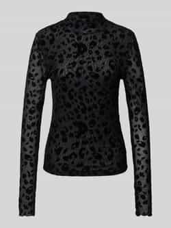 Colourful Rebel Shirt met lange mouwen en opstaande kraag model 'Neyo'