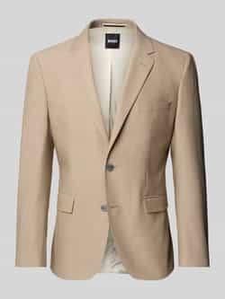 Boss Slim fit 2-knoops colbert met reverskraag model 'Jasper'