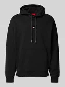 HUGO Hoodie met labelprint model 'Dugojellow'