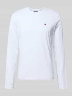 Napapijri Shirt met lange mouwen en logostitching model 'Salis'