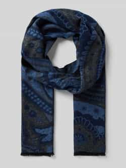 Christian Berg Men Sjaal van viscose met franjes