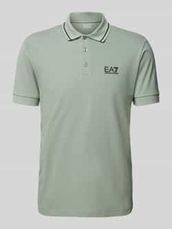 EA7 Emporio Armani Regular fit poloshirt met labelprint model 'TRAIN CORE'