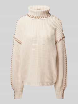 Vero Moda Loose fit gebreide pullover met ballonmouwen model 'NEWCREAM'