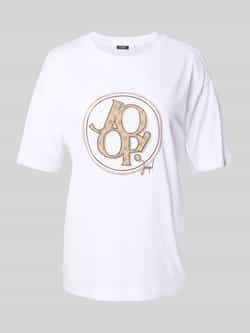 Joop! T-shirt met strass-steentjes model 'Tashi'