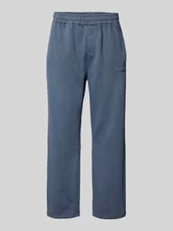 Pegador Wide leg sweatpants met labelstitching