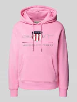 Gant Hoodie met labelstitching