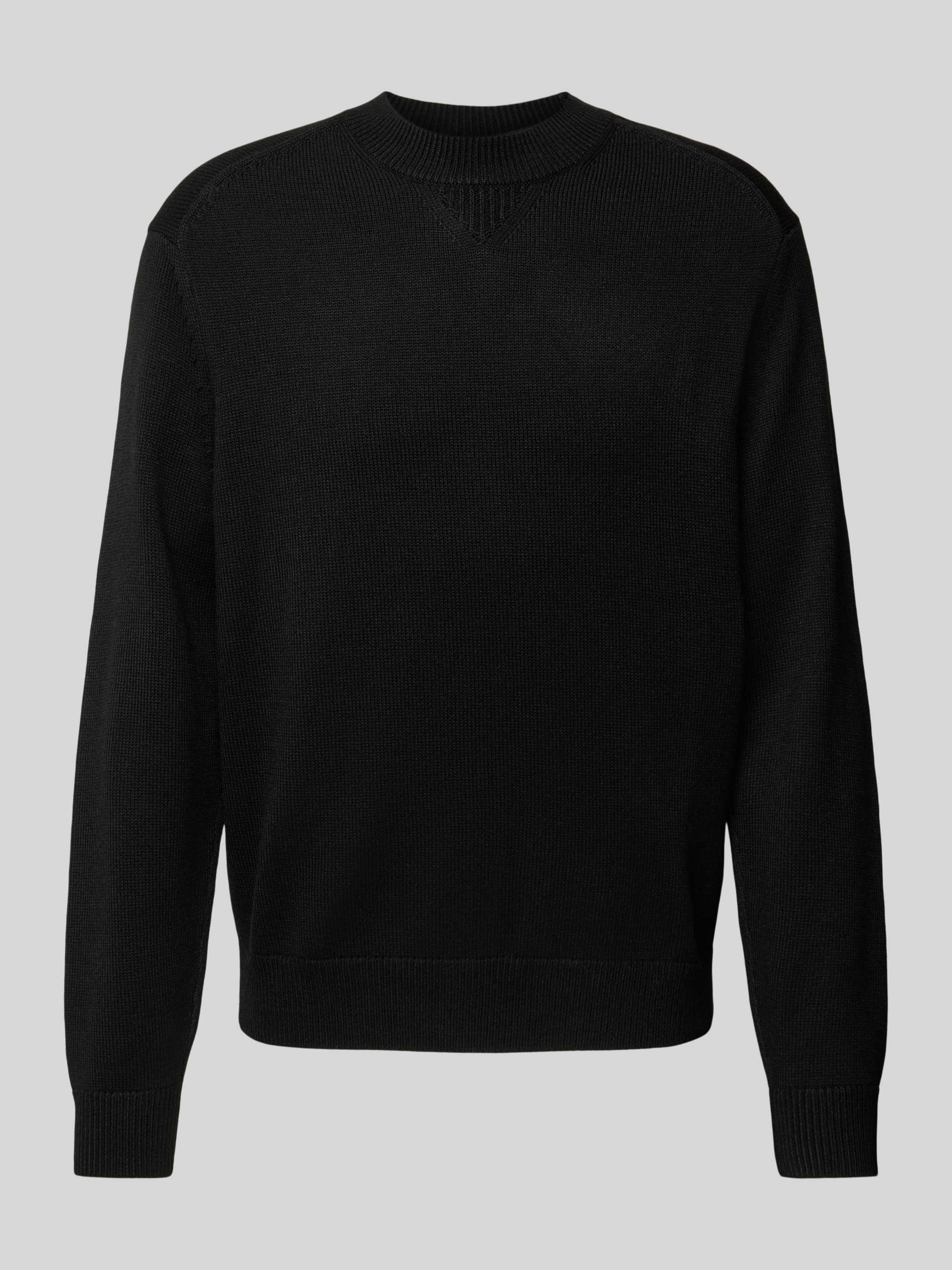 Armani Exchange Zwarte Crewneck Sweater Basic Veelzijdig Black Heren