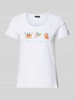 MORE & MORE T-shirt met labelprint