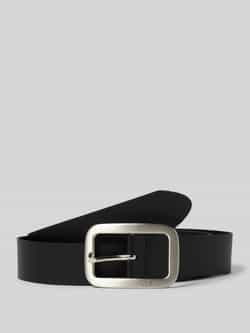 S.Oliver RED LABEL Leren riem met rechthoekige gespsluiting en logodetails