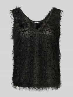 MbyM Regular fit blousetop met franjes model 'Meline'