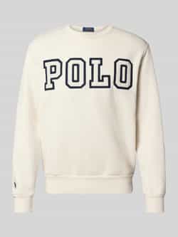 Polo Ralph Lauren Sweatshirt met labelstitching en ronde hals