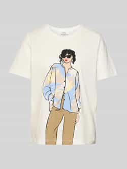 s.Oliver RED LABEL Regular fit T-shirt van puur katoen