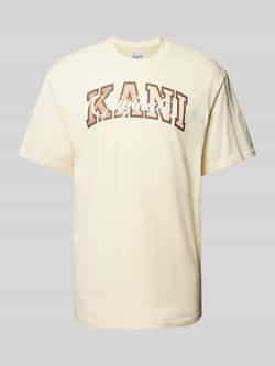 Karl Kani T-shirt met labelprint model 'Serif'