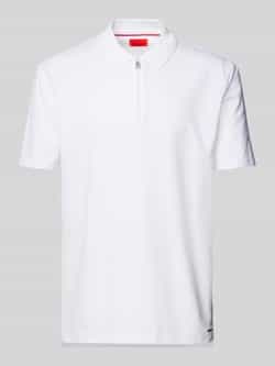 HUGO Regular fit poloshirt met labelpatch model 'Dekok'