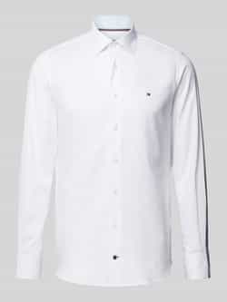 Tommy Hilfiger Slim fit zakelijk overhemd met kentkraag model 'John'