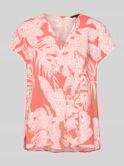 Comma Blouseshirt van viscose met V-hals