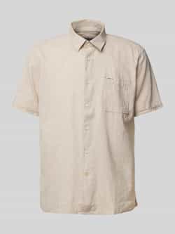 Barbour Regular fit linnen overhemd met borstzak model 'Nelson'