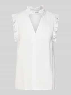Selected Femme Blousetop van een mix van viscose en linnen model 'VIVA'
