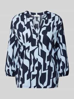 S.Oliver RED LABEL Loose fit blouseshirt met crêpestructuur en 3 4-mouwen
