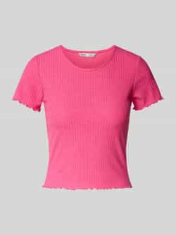 Only Shirt met ronde hals ONLEMMA S S SHORT TOP NOOS JRS