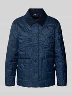 Tommy Hilfiger Regular fit gewatteerd jack met corduroy kraag