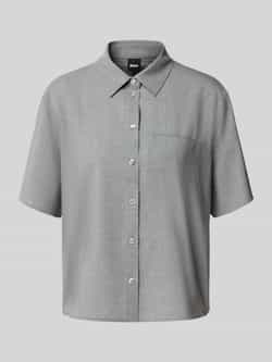 Boss Comfort fit overhemdblouse van pure scheerwol