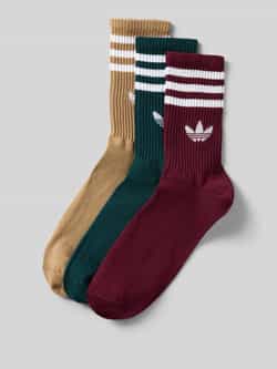 Adidas Originals 3 PACK 3S CREW S maroon aurora ivy cardboard Unisex Sokken multicolor Maat 40-42 Kleding