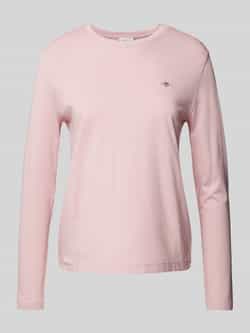 Gant Shirt met lange mouwen REG SHIELD LS T-SHIRT klein logoborduursel op borsthoogte