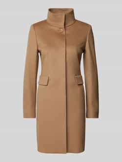 Max Mara Studio Lange jas met opstaande kraag model 'AGNESE'
