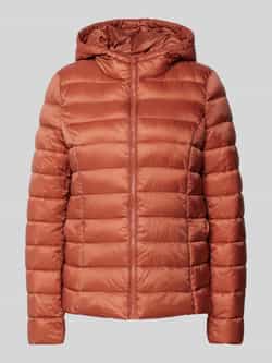 Jake*s Casual Gewatteerd regular fit jack met capuchon