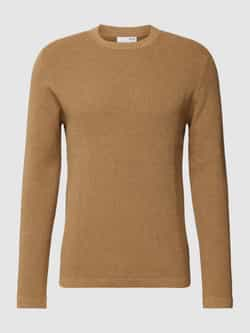 Selected Homme Gebreide pullover met ronde hals model 'ROCKS'