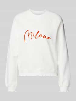 Rich & Royal Sweatshirt met statement-opschrift