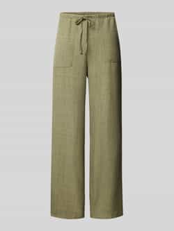 Vero Moda Regular fit wijde broek met elastische band model 'MELANEY'